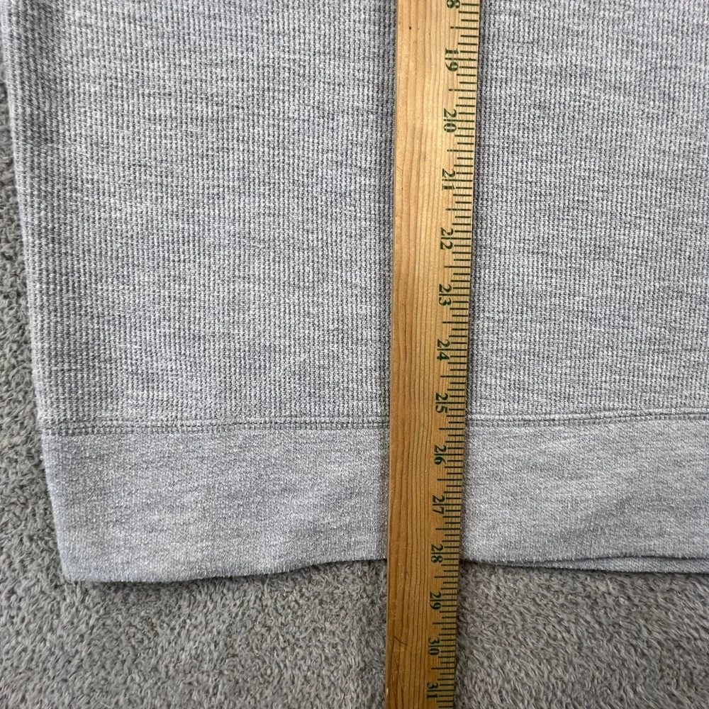 Banana Republic Sweatshirt Mens XL Gray Waffle Knit Raglan‎ Pullover Casual